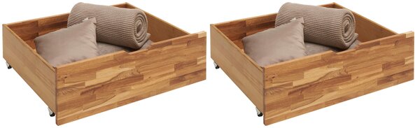 SADA ZÁSUVIEK POD POSTEĽ, 83/29/68 cm, divoký dub Carryhome - Postele