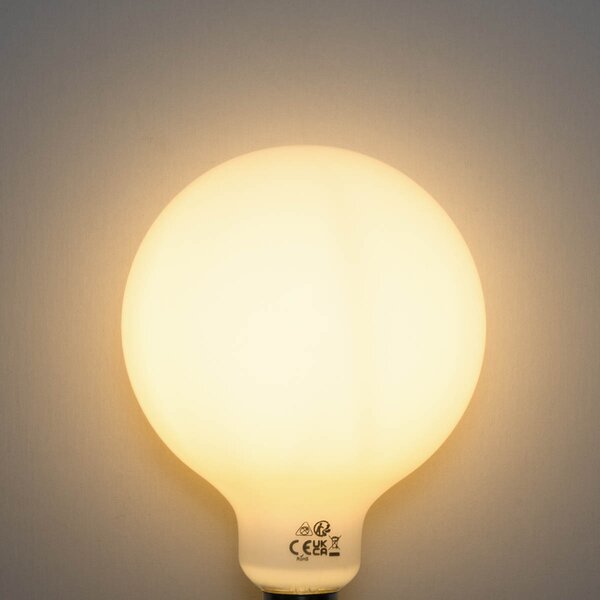 Sada 5 ks E27 3-stupňová stmievateľná LED žiarovka opálová G125 4W 450lm 2700K