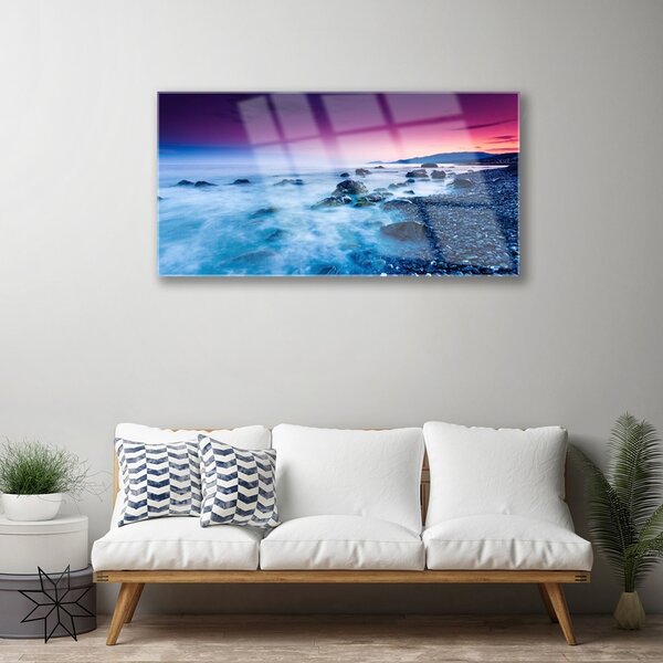 Obraz na skle Oceán pláž príroda 100x50 cm 2 Prívesky