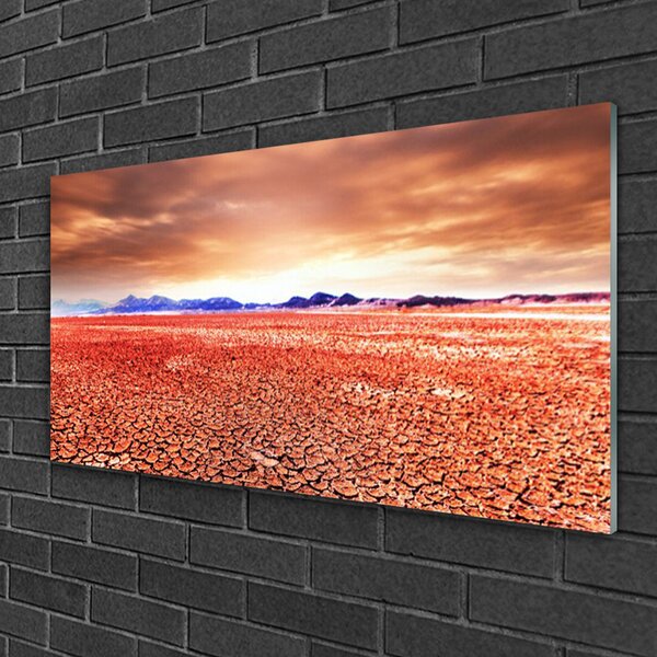 Obraz na skle Púšť krajina 100x50 cm 2 Prívesky