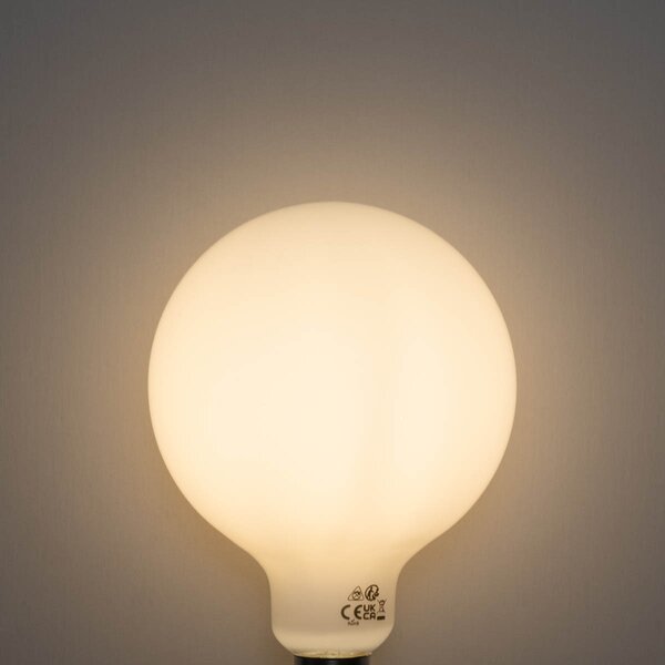 Sada 5 ks E27 3-stupňová stmievateľná LED žiarovka opálové sklo G125 4W 450lm 3000K