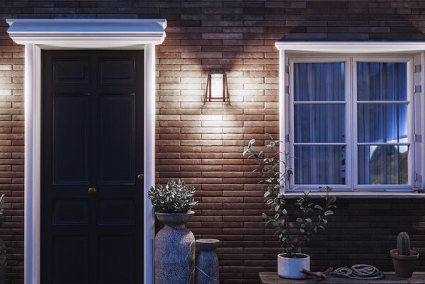 Philips 8720169361881 UltraEfficient Lysin solárne nástenné svietidlo so senzorom LED 3,2W/500lm 4000K IP44 antracitová