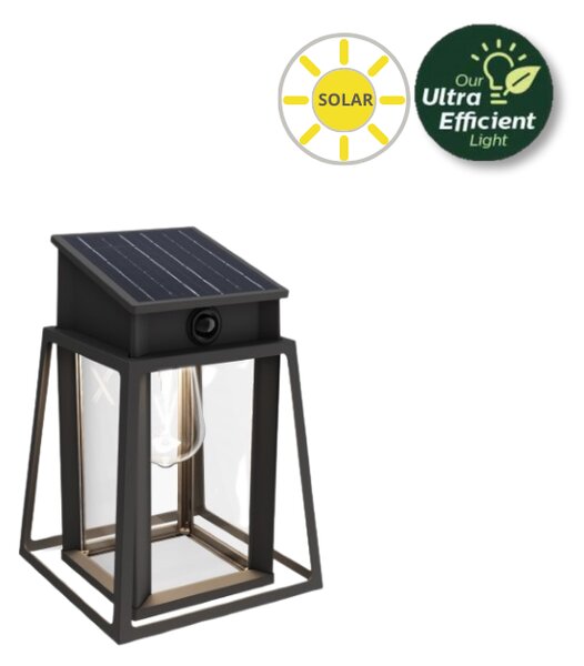 Philips 8720169361881 UltraEfficient Lysin solárne nástenné svietidlo so senzorom LED 3,2W/500lm 4000K IP44 antracitová