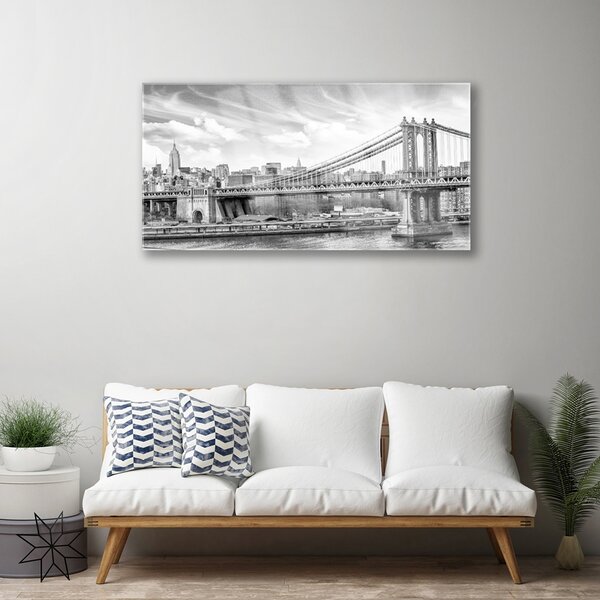 Obraz na skle Most architektúra 100x50 cm 2 Prívesky
