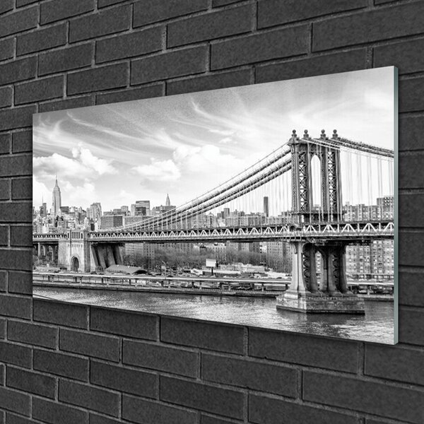 Obraz na skle Most architektúra 100x50 cm 2 Prívesky