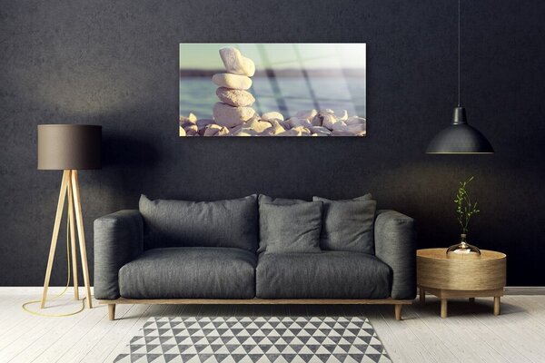 Obraz na skle Kamene umenie 100x50 cm 2 Prívesky
