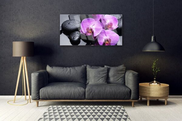 Obraz na skle Kvet kamene 100x50 cm 2 Prívesky