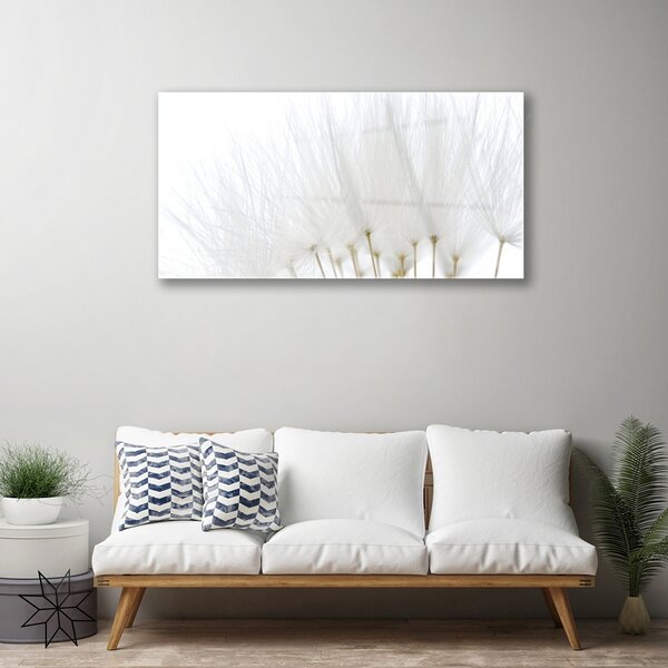 Obraz na skle Kvety 100x50 cm 2 Prívesky