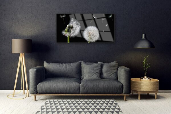 Obraz na skle Púpava 100x50 cm 2 Prívesky