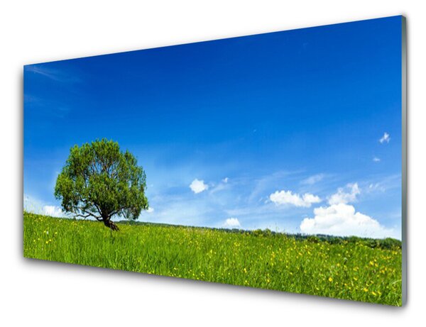 Nástenný panel  Tráva strom príroda 100x50 cm