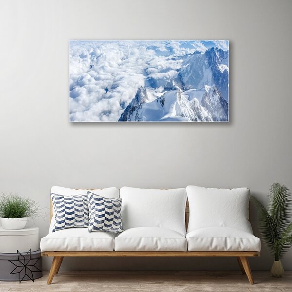 Obraz na skle Hory príroda 100x50 cm 2 Prívesky