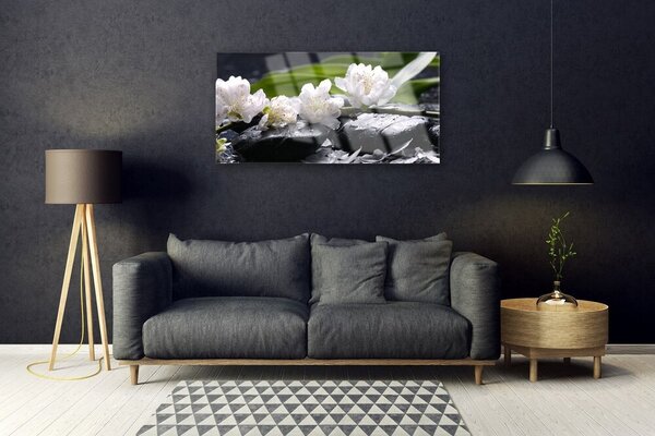 Obraz na skle Kvet kamene 100x50 cm 2 Prívesky