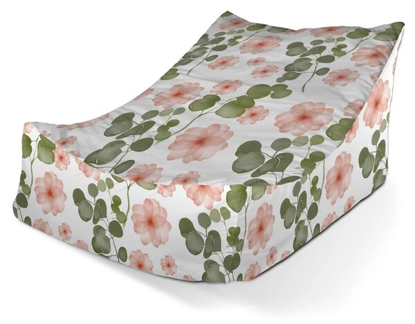 Sablio Sedací vak Lounge Jarné kvety - 80 x 95 x 50 cm