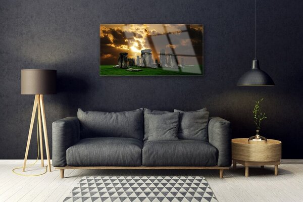 Obraz na skle Kamene krajina 100x50 cm 2 Prívesky