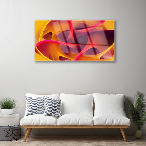 Obraz na skle Abstrakcia umenie 100x50 cm 2 Prívesky