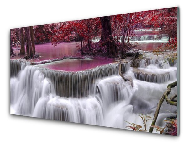 Nástenný panel  Vodopád góry príroda 100x50 cm