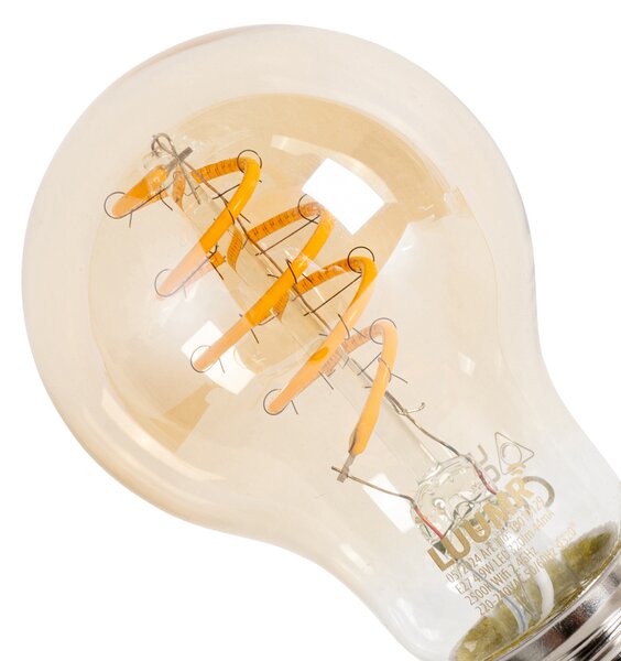 Sada 5 ks Inteligentné stmievateľné LED žiarovky E27 A60 Jantárová 4,9 W 320 lm 2500 K