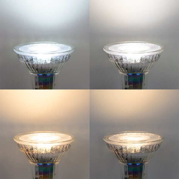 Sada 5 inteligentných stmievateľných LED žiaroviek GU10 50 mm 4,7 W 345 lm 2700 – 6500 K