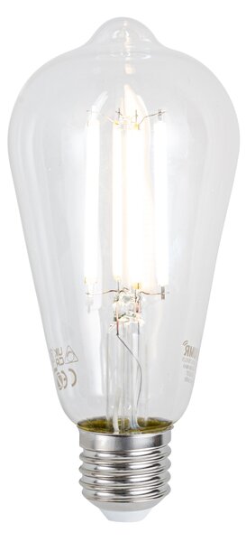 E27 Stmievateľná LED žiarovka ST64 číra 7W 806 lm 2700-6500K Zigbee