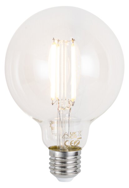 Inteligentná stmievateľná LED žiarovka E27 G95 číra 7W 806 lm 2700-6500K Zigbee