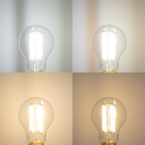 Inteligentná stmievateľná LED žiarovka E27 A60 číra 7W 806 lm 2700-6500K Zigbee