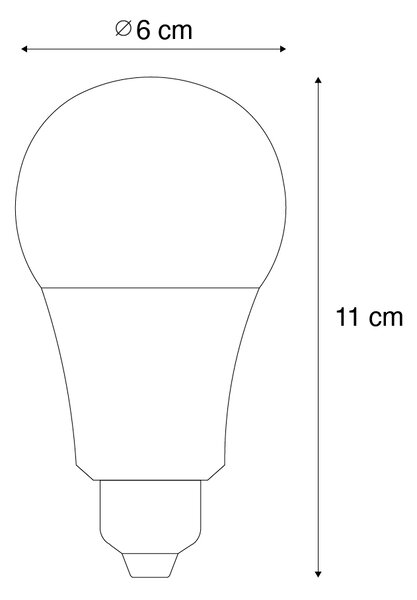 Stmievateľná LED žiarovka E27 A60 Opal 9W 806lm 2700-6500K