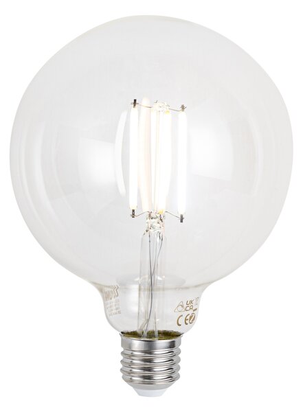 E27 Stmievateľná LED žiarovka G125 číra 7W 806 lm 2700-6500K Zigbee