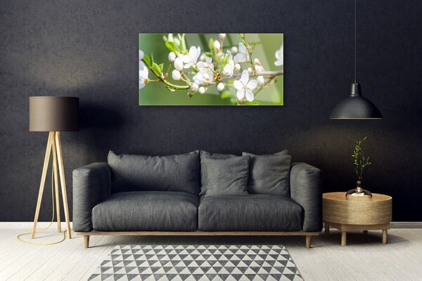 Skleneny obraz Kvety vetvy listy sad 100x50 cm 2 Prívesky