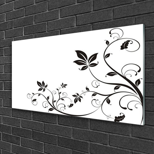 Skleneny obraz Abstrakcie rastliny listy 100x50 cm 2 Prívesky