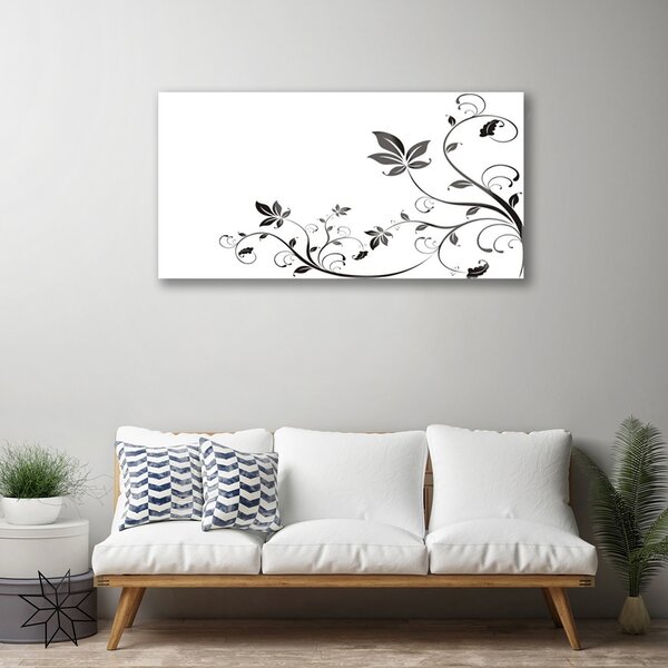 Skleneny obraz Abstrakcie rastliny listy 100x50 cm 2 Prívesky