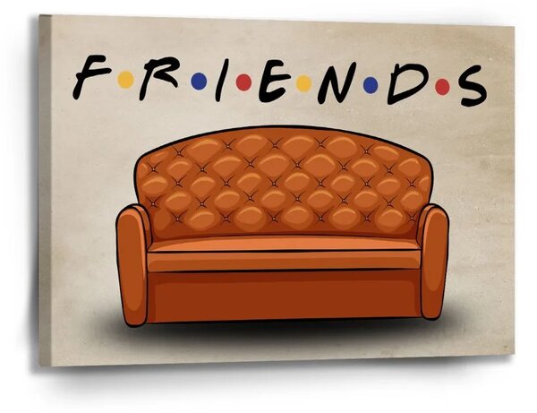 Sablio Obraz Seriál Priatelia FRIENDS Gauč - 90x60 cm