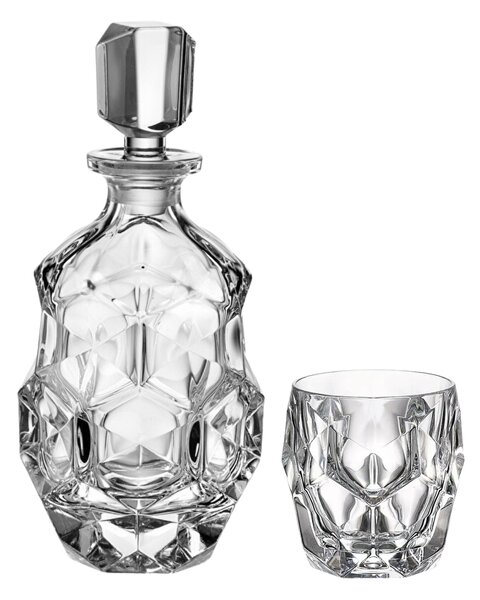 Bohemia Crystal Whisky set Lunar (1 karafa + 6 pohárov)
