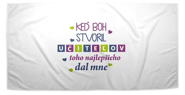 Sablio Uterák Keď Boh stvoril učiteľov - 30x50 cm