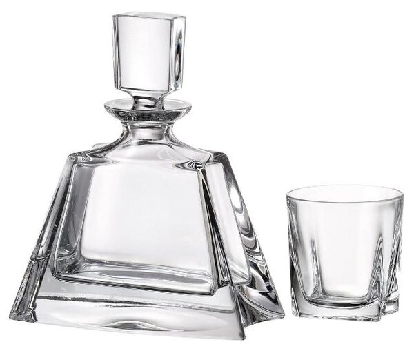 Bohemia Crystal Whisky set Kathrene 99999/00000/483 (set 1 karafa + 6 pohárov)