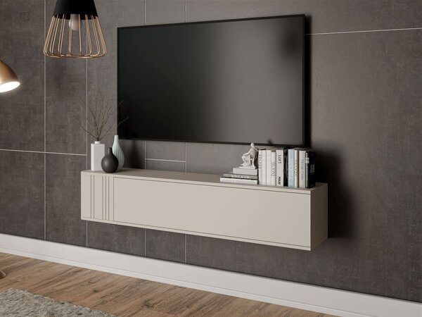 Mirjan24 TV stolík Zudbim 150, Farby: orech warmia / orech warmia + čierna 5903211504075