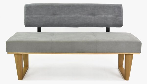 Moderná lavica šedá látka 150 cm, Colmar