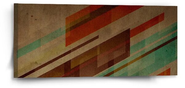 Sablio Obraz Hnedá abstrakcia - 110x50 cm
