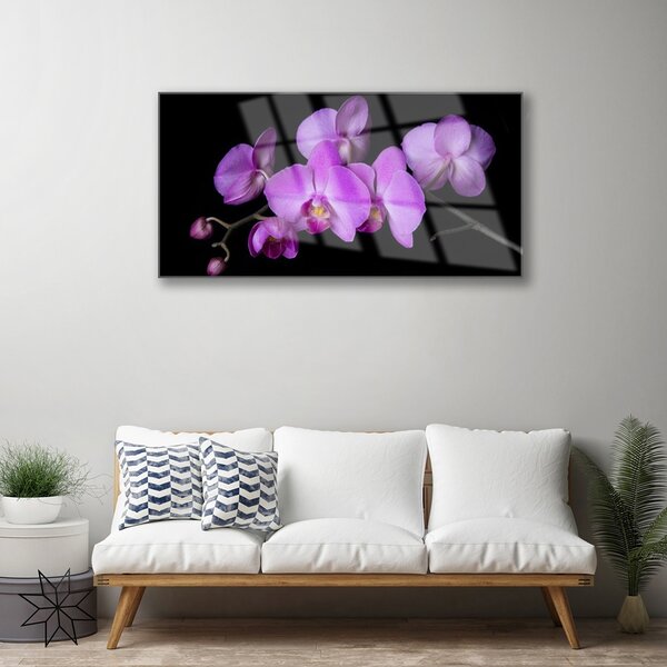 Skleneny obraz Vstavač orchidea kvety 100x50 cm 2 Prívesky