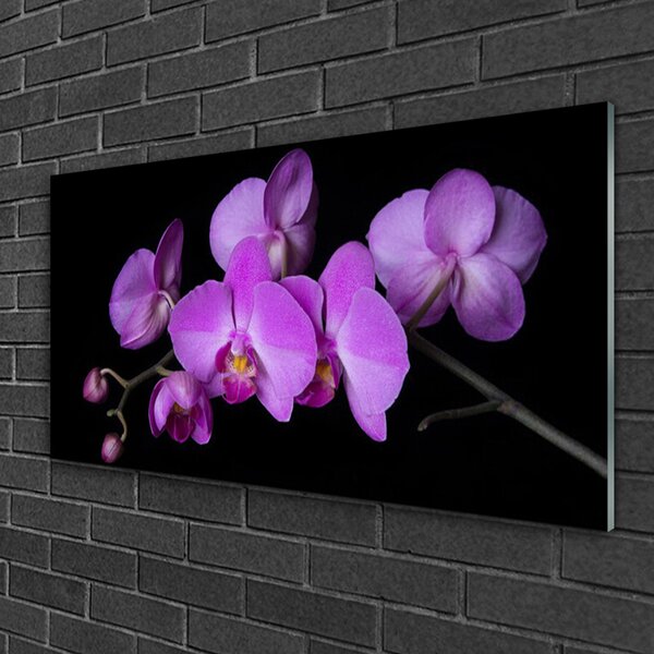 Skleneny obraz Vstavač orchidea kvety 100x50 cm 2 Prívesky