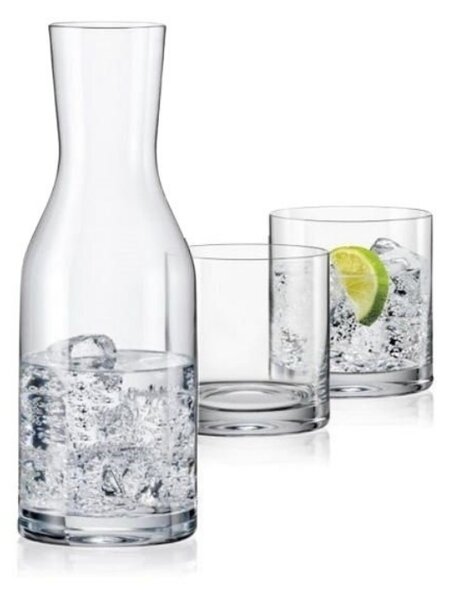 Bohemia Crystal Wellness set na vodu a nealko (1 karafa + 2 poháre)