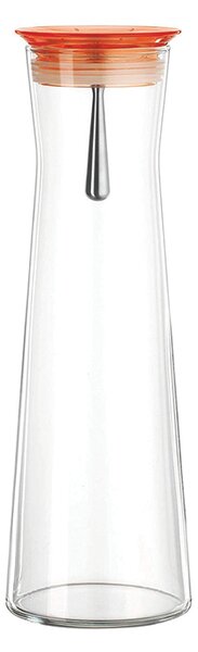 Bohemia Crystal Karafa na vodu Indis 1,1l - farba zátky - oranžová