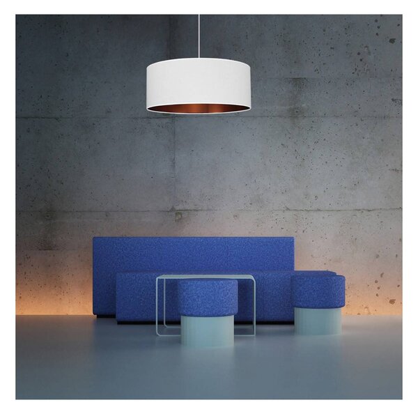 Závesné svietidlo Shade, 1x textilné tienidlo (výber z 2 farieb), (výber z 2 farieb konštrukcie), (fi 50cm), c