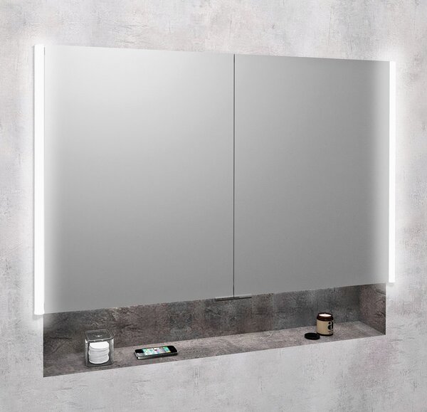 Sapho Sapho, INTEGRA zápustná galérka s LED osvetlením, 105x70cm, IN105