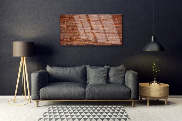 Skleneny obraz Tehlová múr tehly 100x50 cm 2 Prívesky