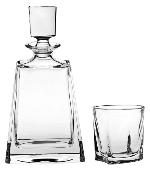 Bohemia Crystal Whisky set Kathrene 99999/00000/484 (set 1 karafa + 6 pohárov)