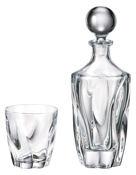 Bohemia Crystal Whisky set Barley 99999/9/99V75/375 (set 1 karafa+ 6 pohárov)