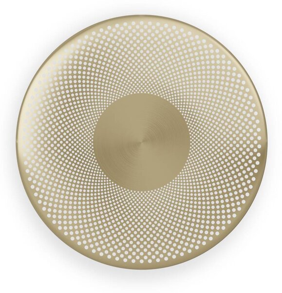 Northern LED nástenné svetlo Glint mosadzné, oceľ, Ø 25 cm, Mosadz / zlato, Obývacia izba / jedáleň, Hliník, Dizajn, Nástenné svietidlo