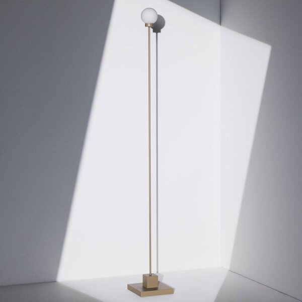 Northern LED akumulátorová stojaca lampa Snowball, šedobéžová, 2700 K, Hliník / sivá / zinok, Obývacia izba / jedáleň, kov, Dizajn, Stojaca lampa