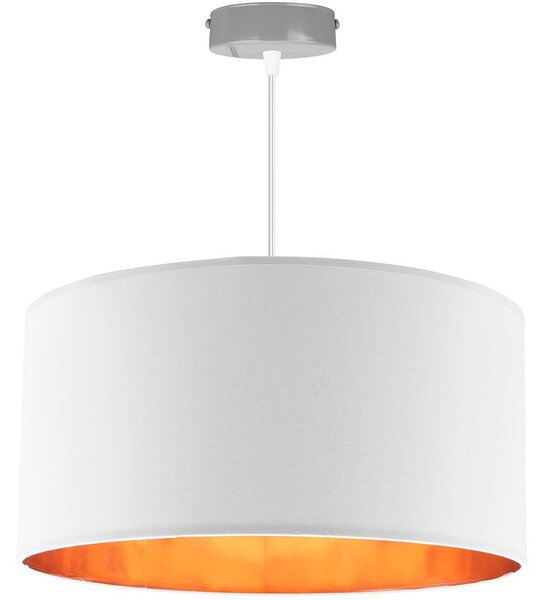 Závesné svietidlo Shade, 1x textilné tienidlo (výber zo 4 farieb), (výber z 3 farieb konštrukcie), (fi 40cm), g