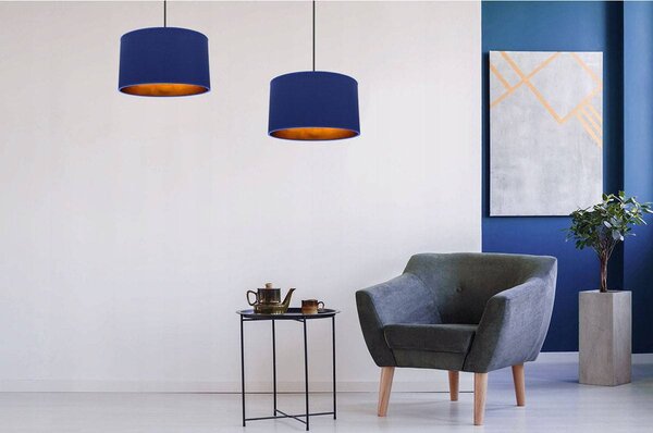 Závesné svietidlo Shade, 1x textilné tienidlo (výber zo 6 farieb), (výber z 3 farieb konštrukcie), (fi 35cm), g